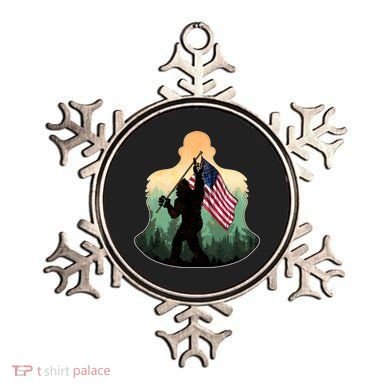 Big Foot American Flag Ornament