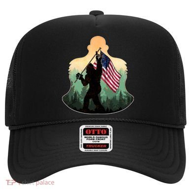 Big Foot American Flag Hat