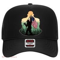 Big Foot American Flag Hat thumb 0