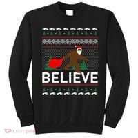 Big Foot Believe Ugly Christmas Sweater Sweatshirt thumb 0