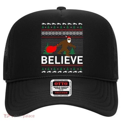 Big Foot Believe Ugly Christmas Sweater Hat