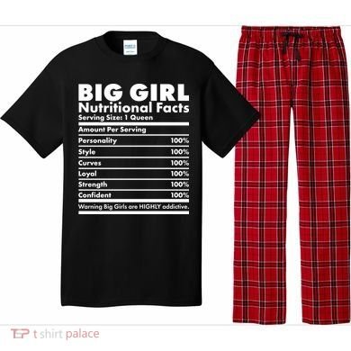 Big Girl Nutritional Facts Pajama Set