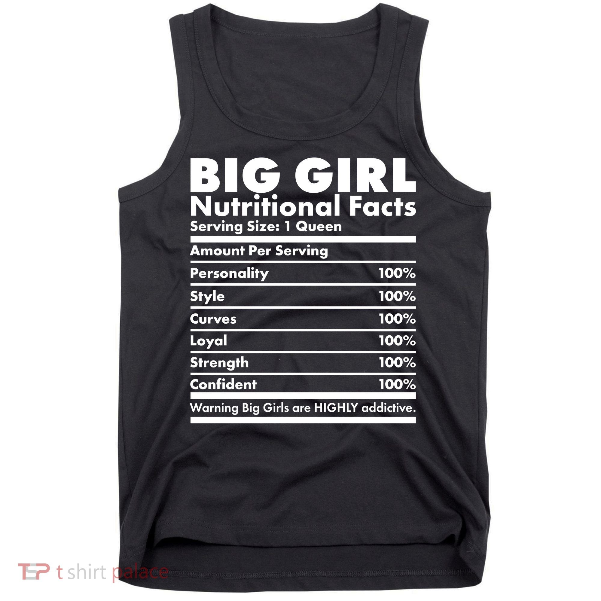 Big Girl Nutritional Facts Tank Top