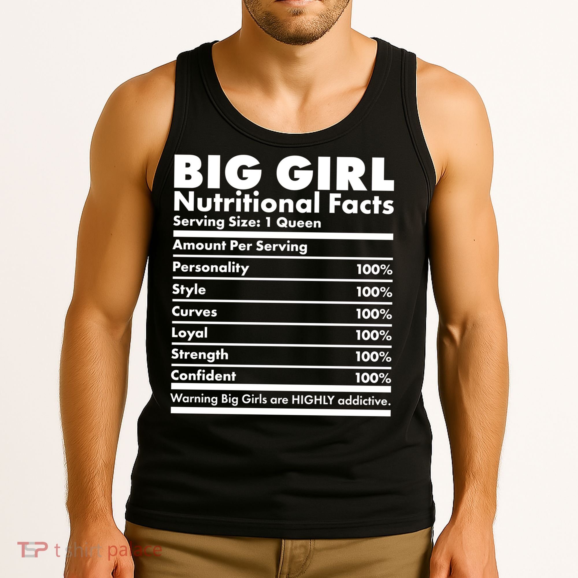 Big Girl Nutritional Facts Tank Top