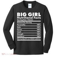 Big Girl Nutritional Facts Kids Long Sleeve Shirt thumb 0