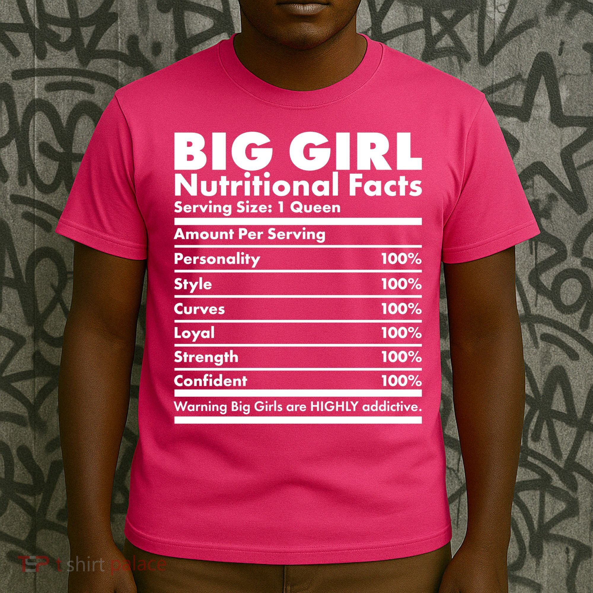 Big Girl Nutritional Facts T-Shirt
