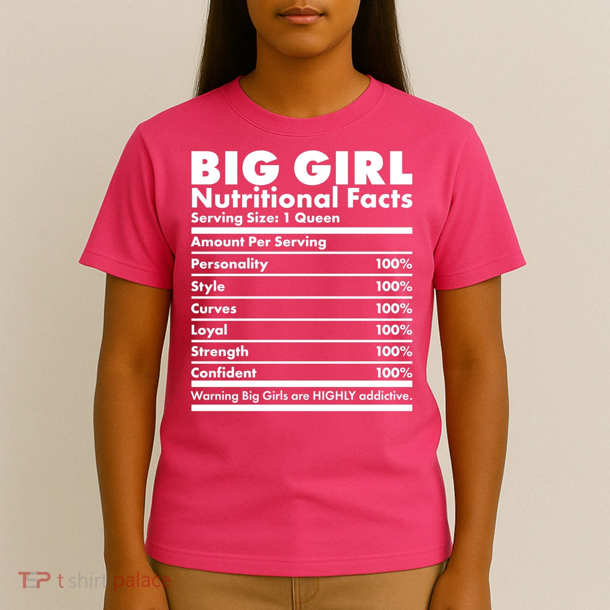 Big Girl Nutritional Facts T-Shirt