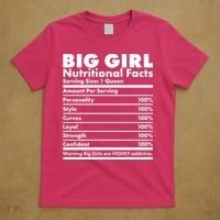 Big Girl Nutritional Facts T-Shirt thumb 5