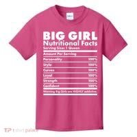 Big Girl Nutritional Facts Kids T-Shirt thumb 0