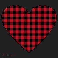 Big Heart Red Plaid Valentines Day Tumbler thumb 3