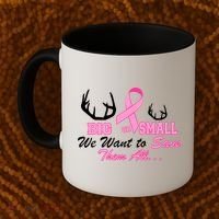 Big Or Small Want To Save Them All Breast Cancer Racks Coffee Mug thumb 2