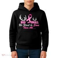 Big Or Small Want To Save Them All Breast Cancer Racks Kids Hoodie thumb 4