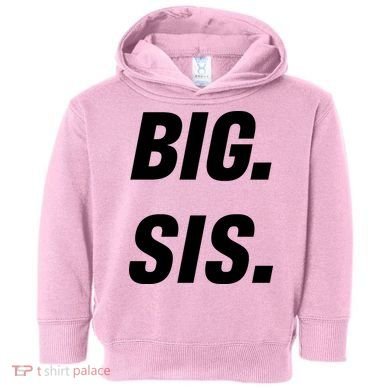Big Sister Announcement Big Sis Toddler Hoodie