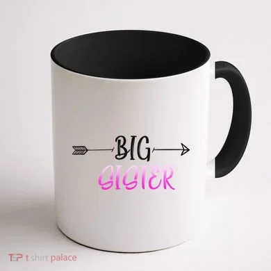 Big Sister Arrow Coffee Mug back