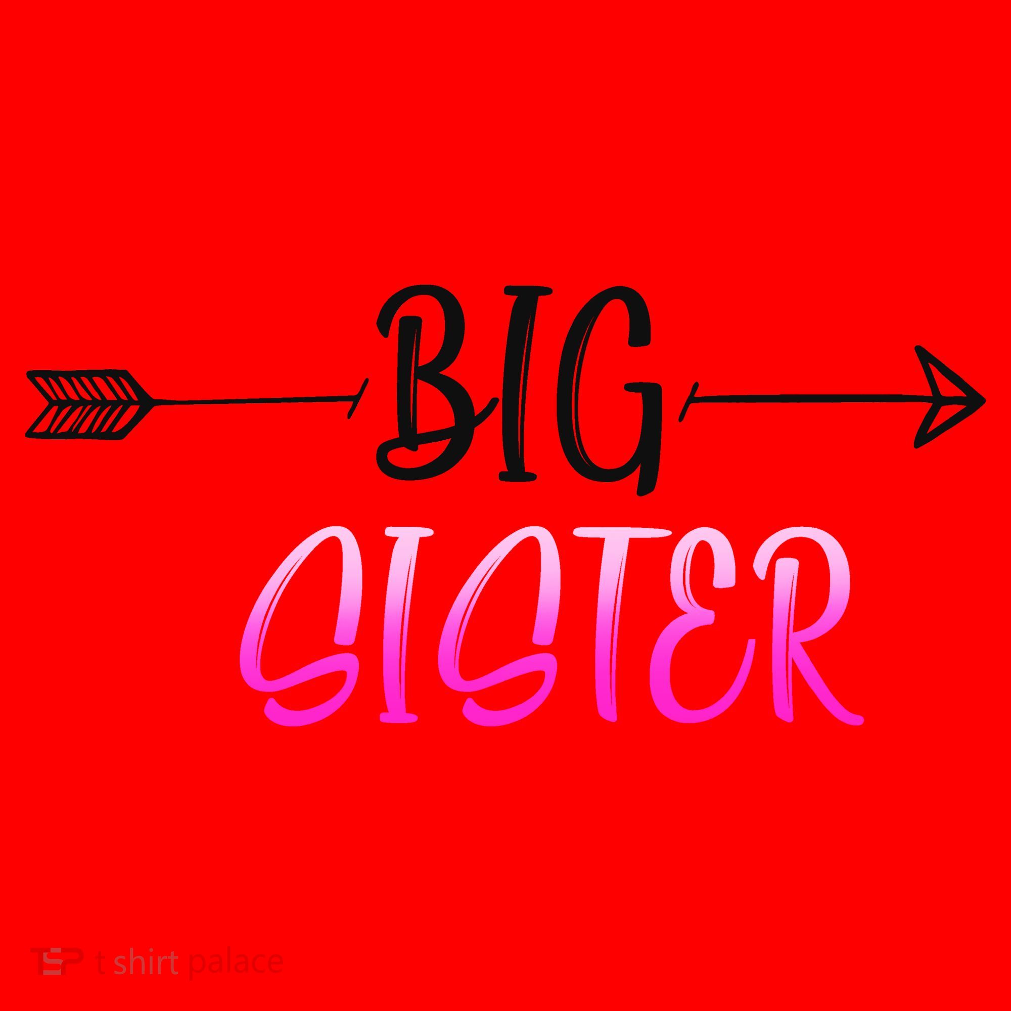 Big Sister Arrow Santa Hat