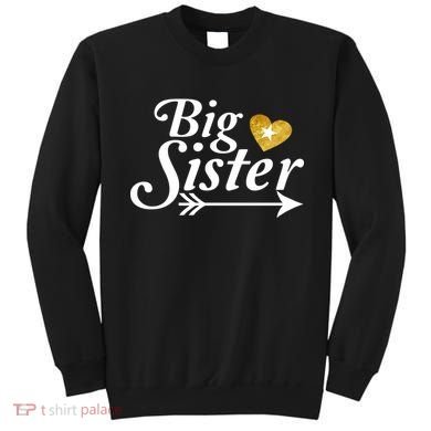 Big Sister Arrow Gold Heart Sweatshirt