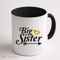 Big Sister Arrow Gold Heart Coffee Mug thumb 1