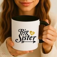 Big Sister Arrow Gold Heart Coffee Mug thumb 3