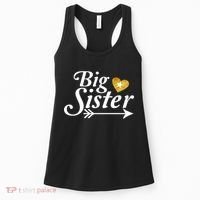 Big Sister Arrow Gold Heart Women's Tank Top thumb 0