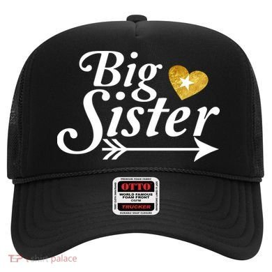 Big Sister Arrow Gold Heart Hat