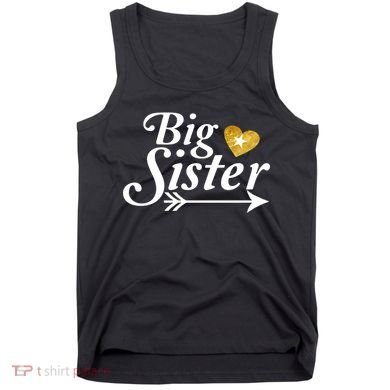 Big Sister Arrow Gold Heart Tank Top
