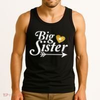 Big Sister Arrow Gold Heart Tank Top thumb 3