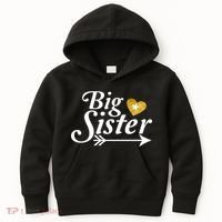 Big Sister Arrow Gold Heart Kids Hoodie thumb 0