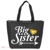 Big Sister Arrow Gold Heart Tote Bag thumb 0