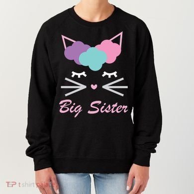 Big Sister Cute Cat Women's Sweatshirt