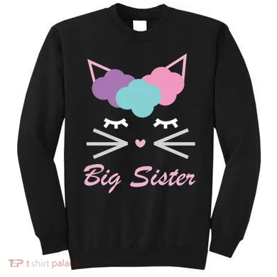 Big Sister Cute Cat Sweatshirt