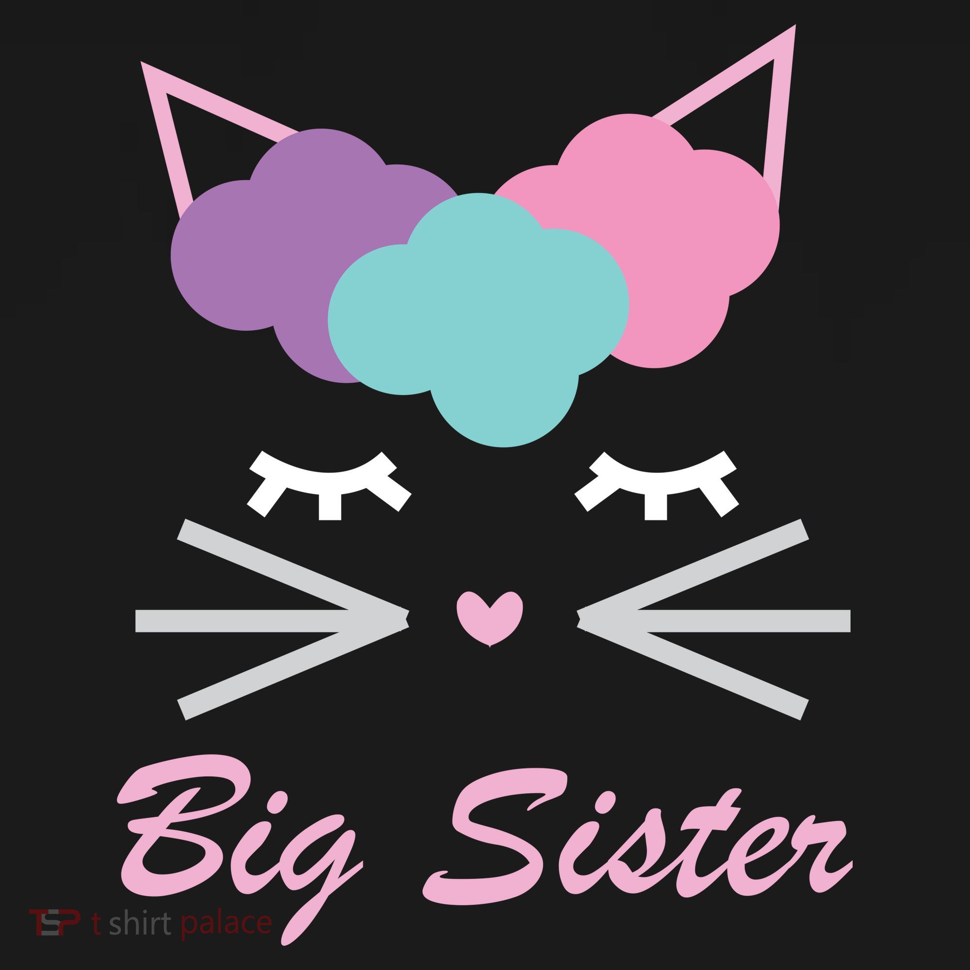 Big Sister Cute Cat T-Shirt
