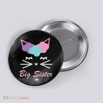 Big Sister Cute Cat Button