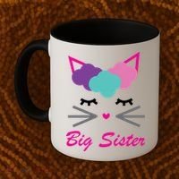 Big Sister Cute Cat Coffee Mug thumb 2