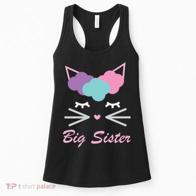 Big Sister Cute Cat Women's Tank Top