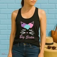 Big Sister Cute Cat Women's Tank Top thumb 2