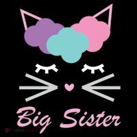 Big Sister Cute Cat Baby Bodysuit thumb 2