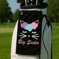 Big Sister Cute Cat Golf Towel thumb 2
