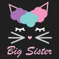Big Sister Cute Cat Golf Towel thumb 3