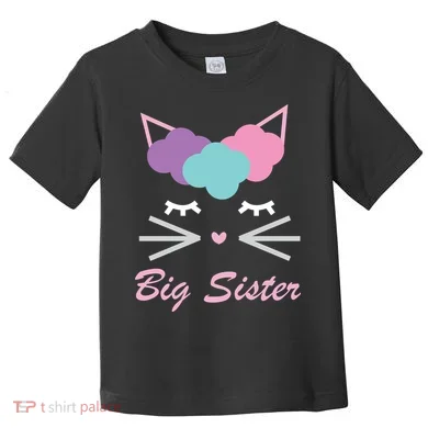 Big Sister Cute Cat Toddler T-Shirt
