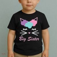 Big Sister Cute Cat Toddler T-Shirt thumb 2