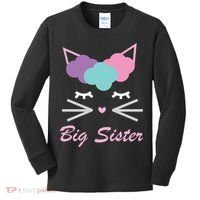 Big Sister Cute Cat Kids Long Sleeve Shirt thumb 0