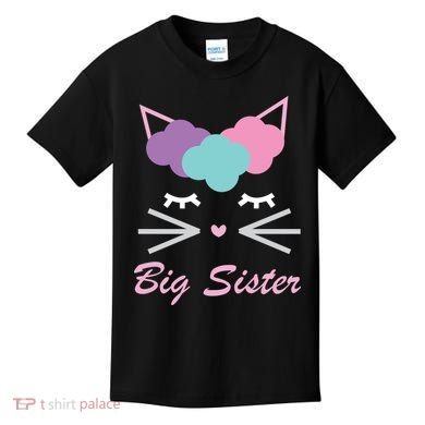 Big Sister Cute Cat Kids T-Shirt