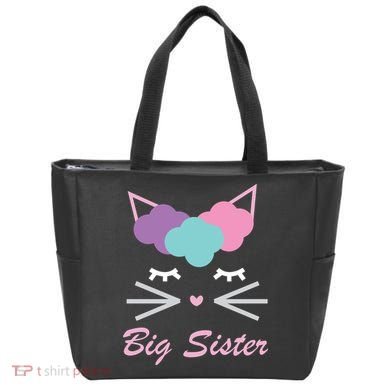 Big Sister Cute Cat Tote Bag