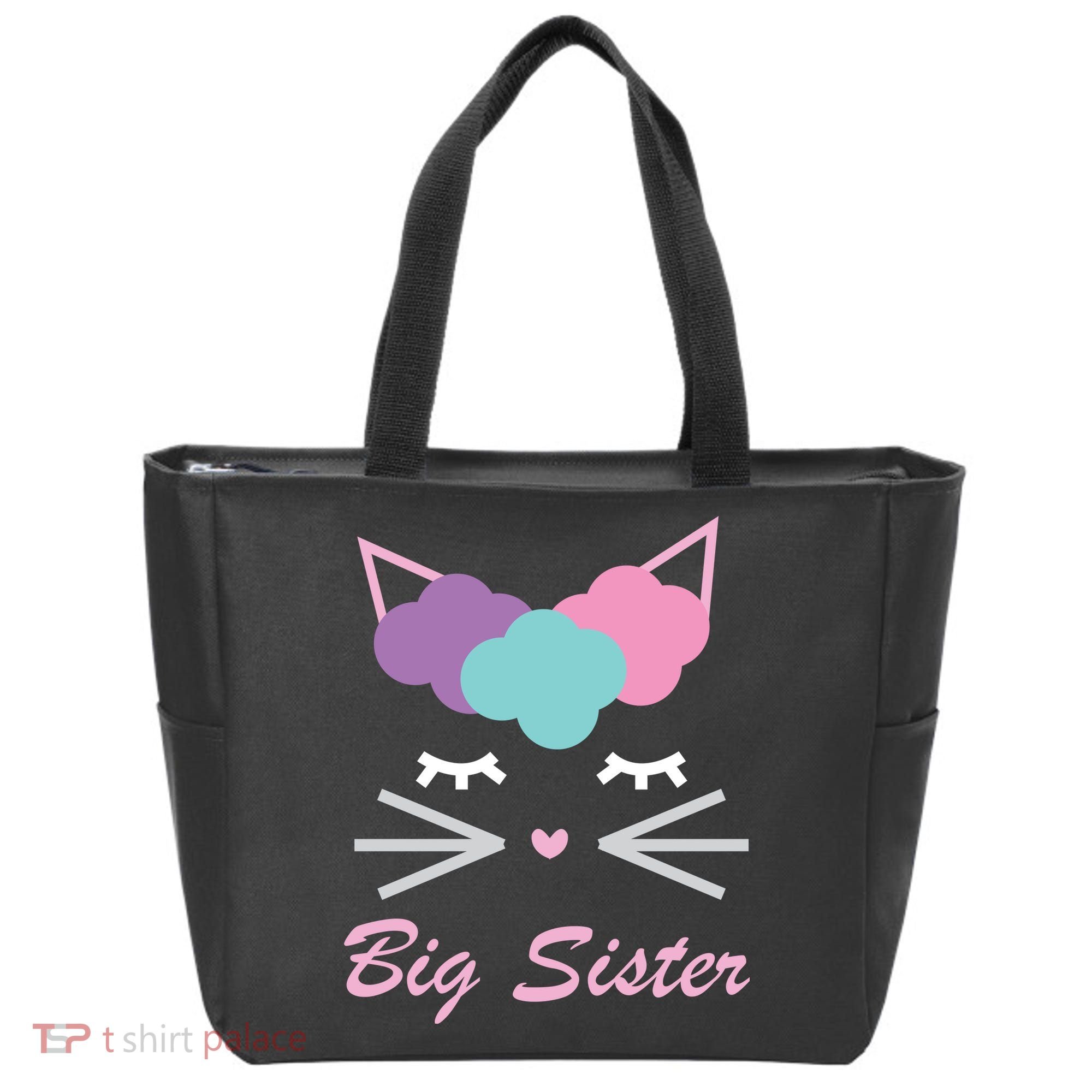 Big Sister Cute Cat Tote Bag