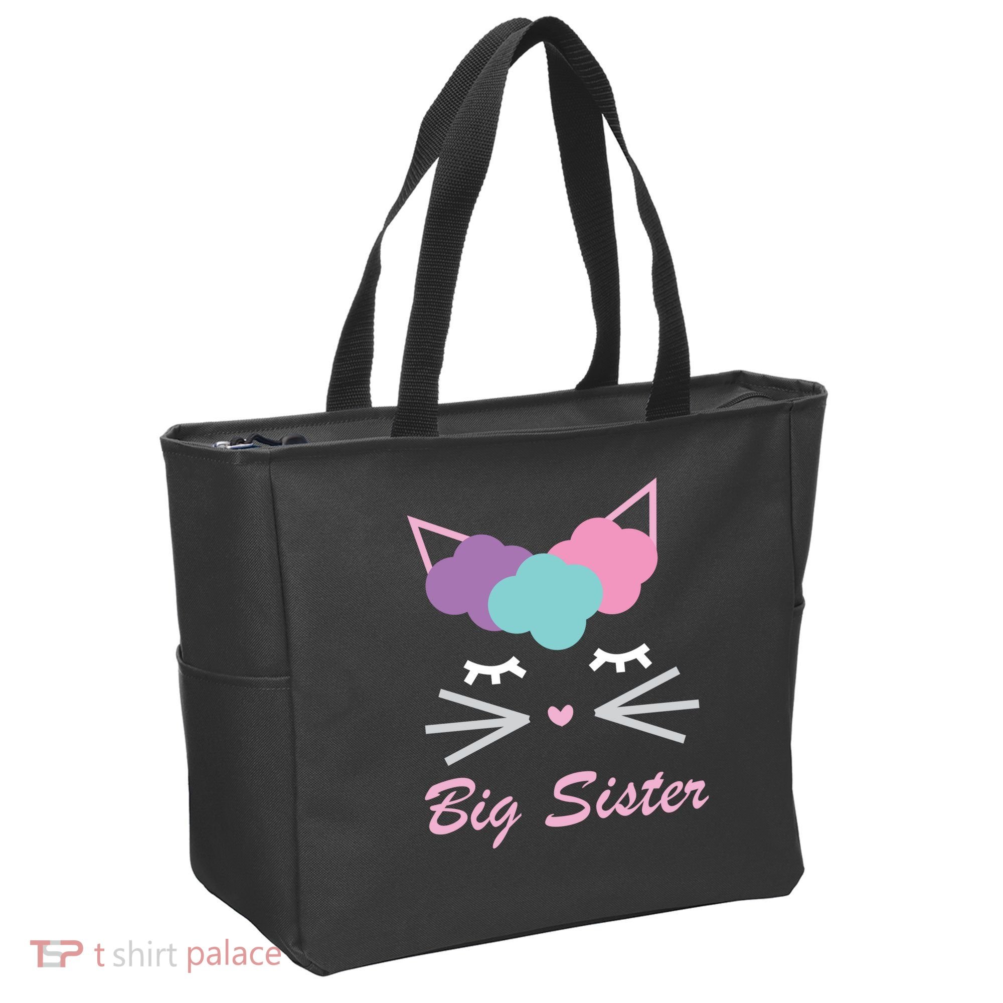 Big Sister Cute Cat Tote Bag