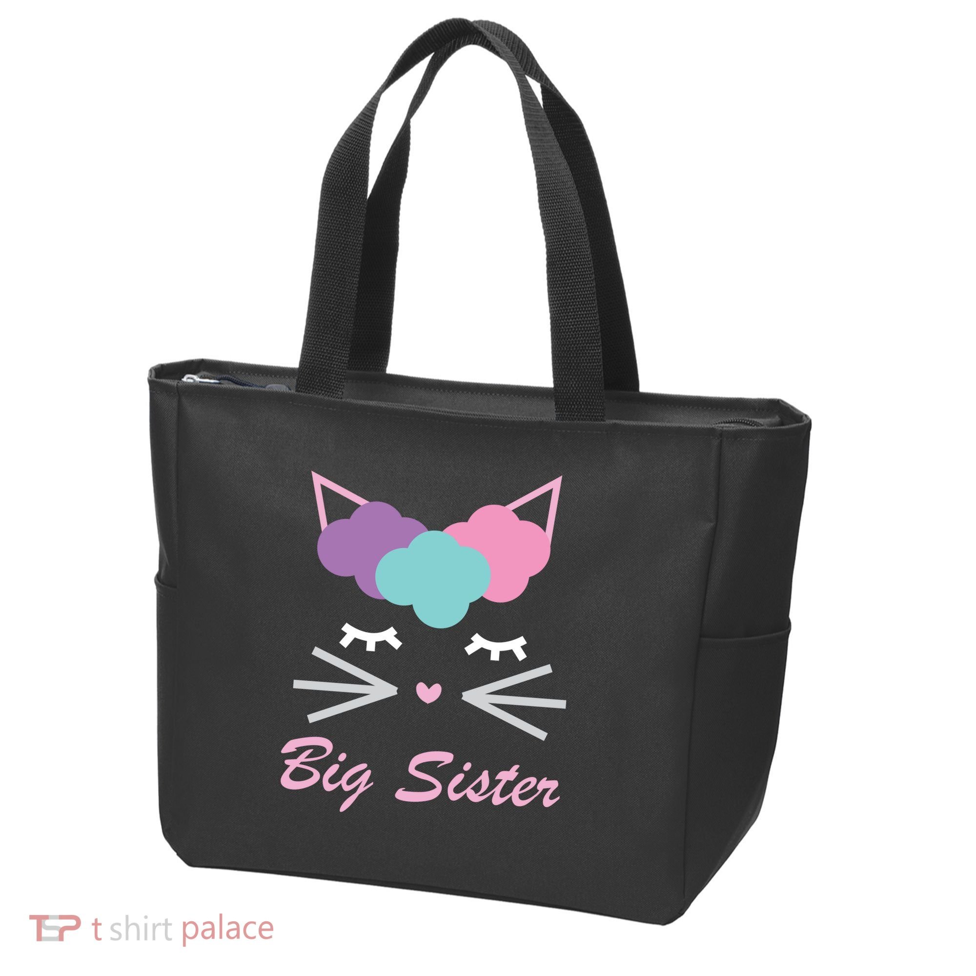 Big Sister Cute Cat Tote Bag