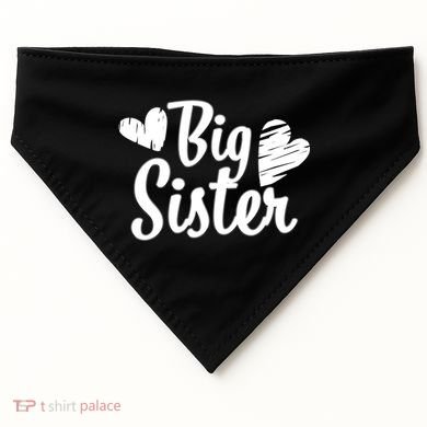 Big Sister Cute Logo USA-Made Doggie Bandana