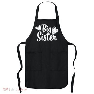Big Sister Cute Logo Apron