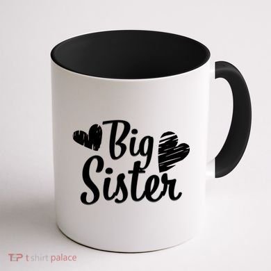 Big Sister Cute Logo Coffee Mug back