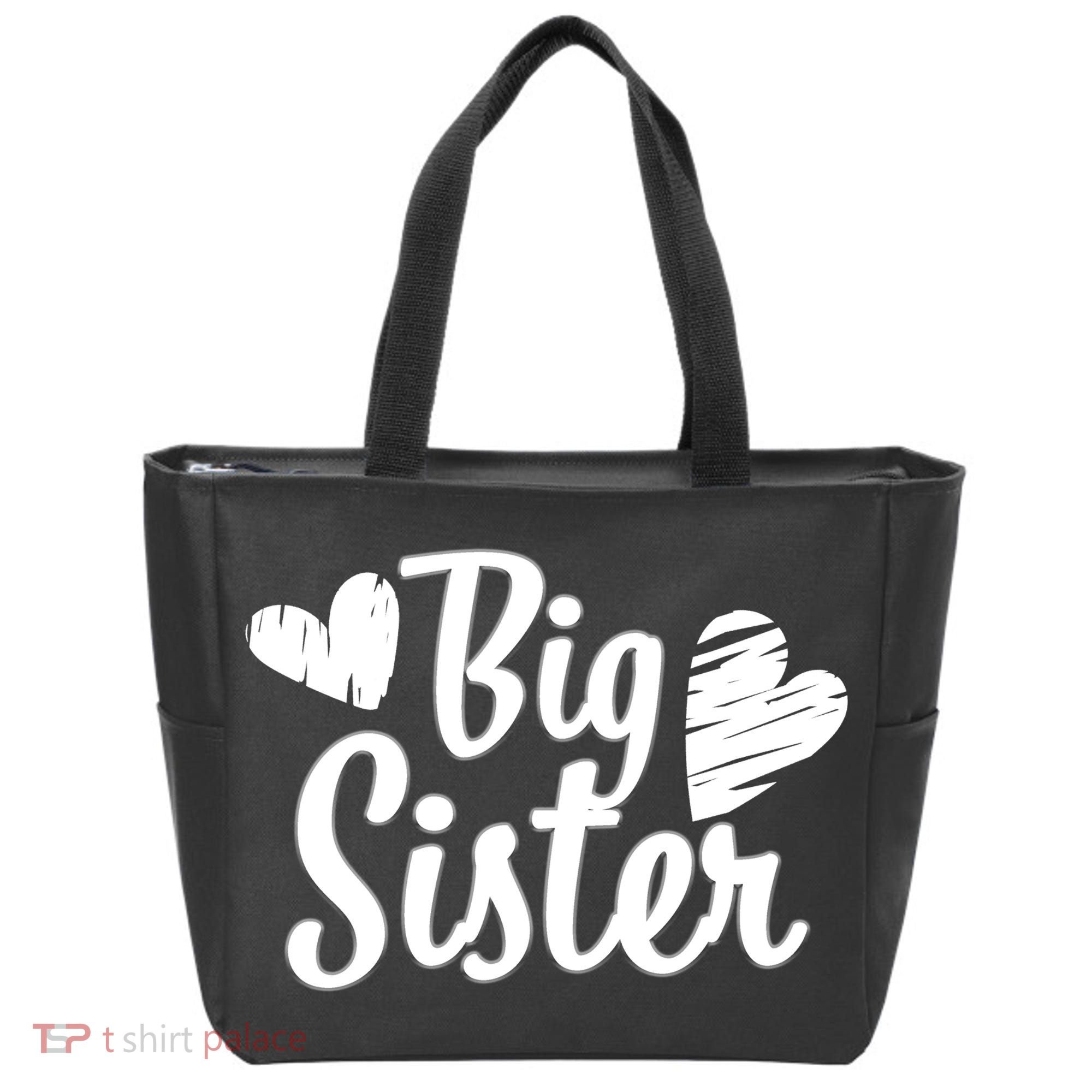 Big Sister Cute Logo Tote Bag